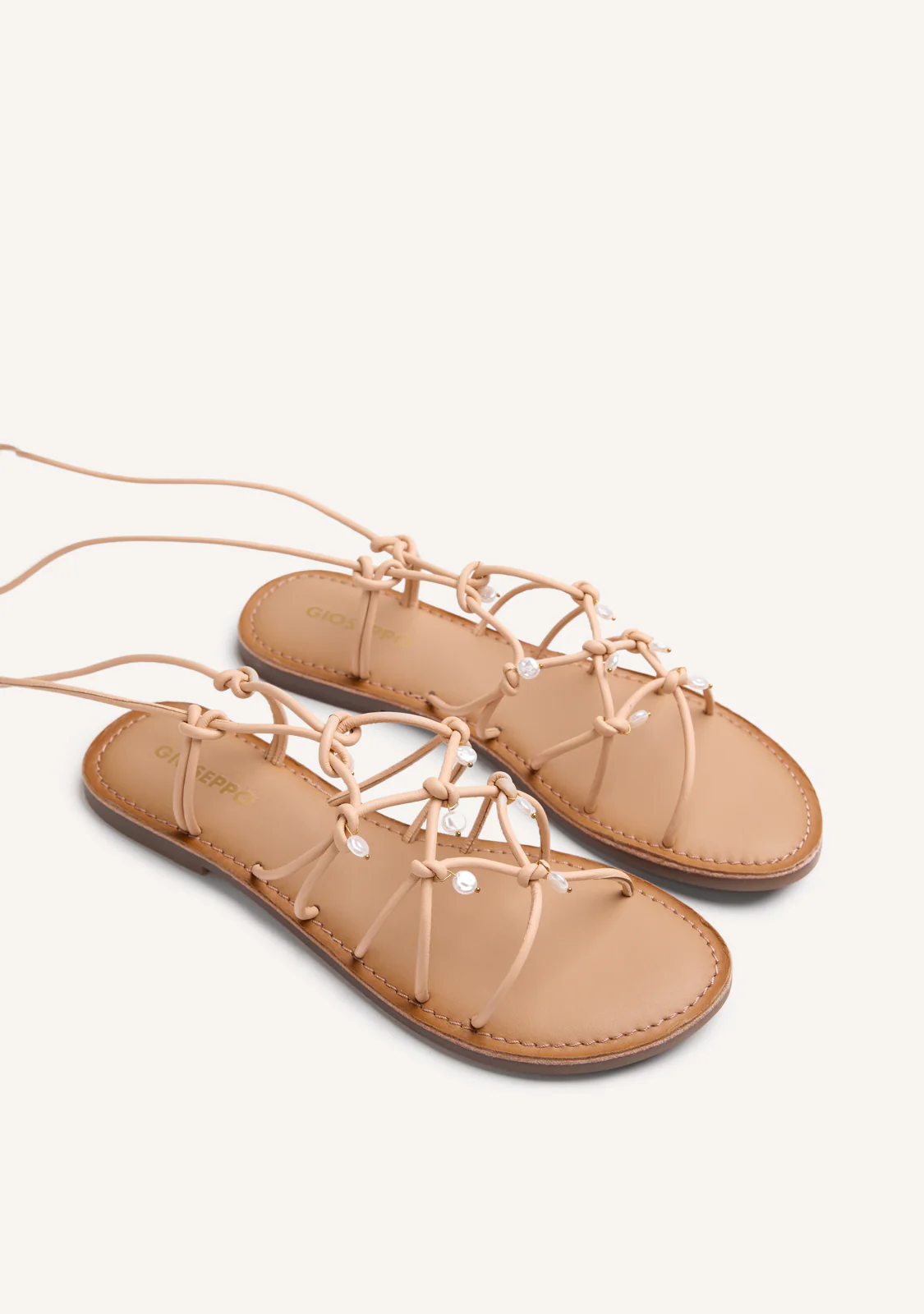 JEWEL BEADED LEATHER SANDALS VELIKO - Image 2