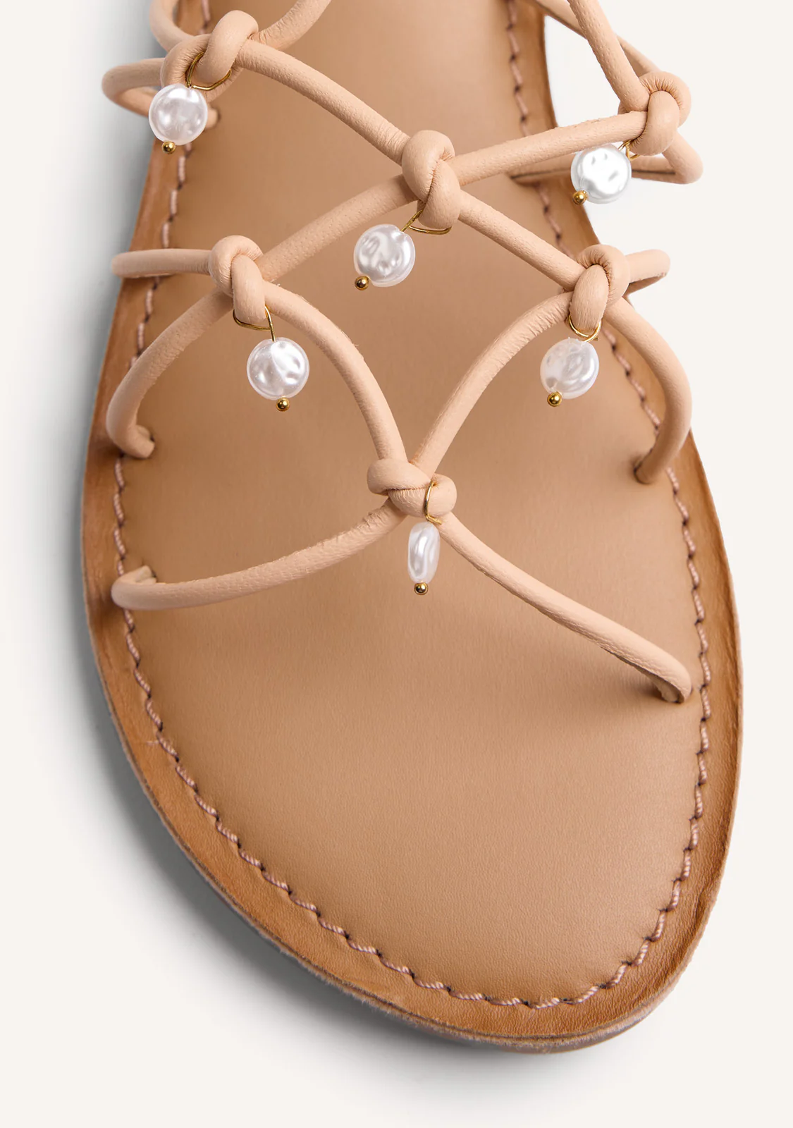 JEWEL BEADED LEATHER SANDALS VELIKO - Image 3
