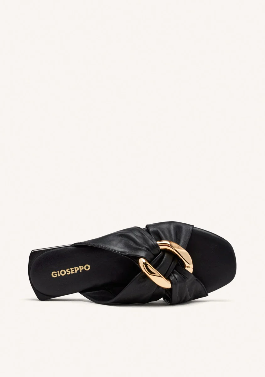JEWEL LEATHER FLAT SANDALS KILLINGLY