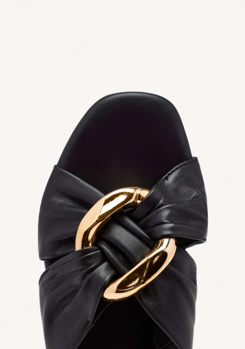 JEWEL LEATHER FLAT SANDALS KILLINGLY - Image 3