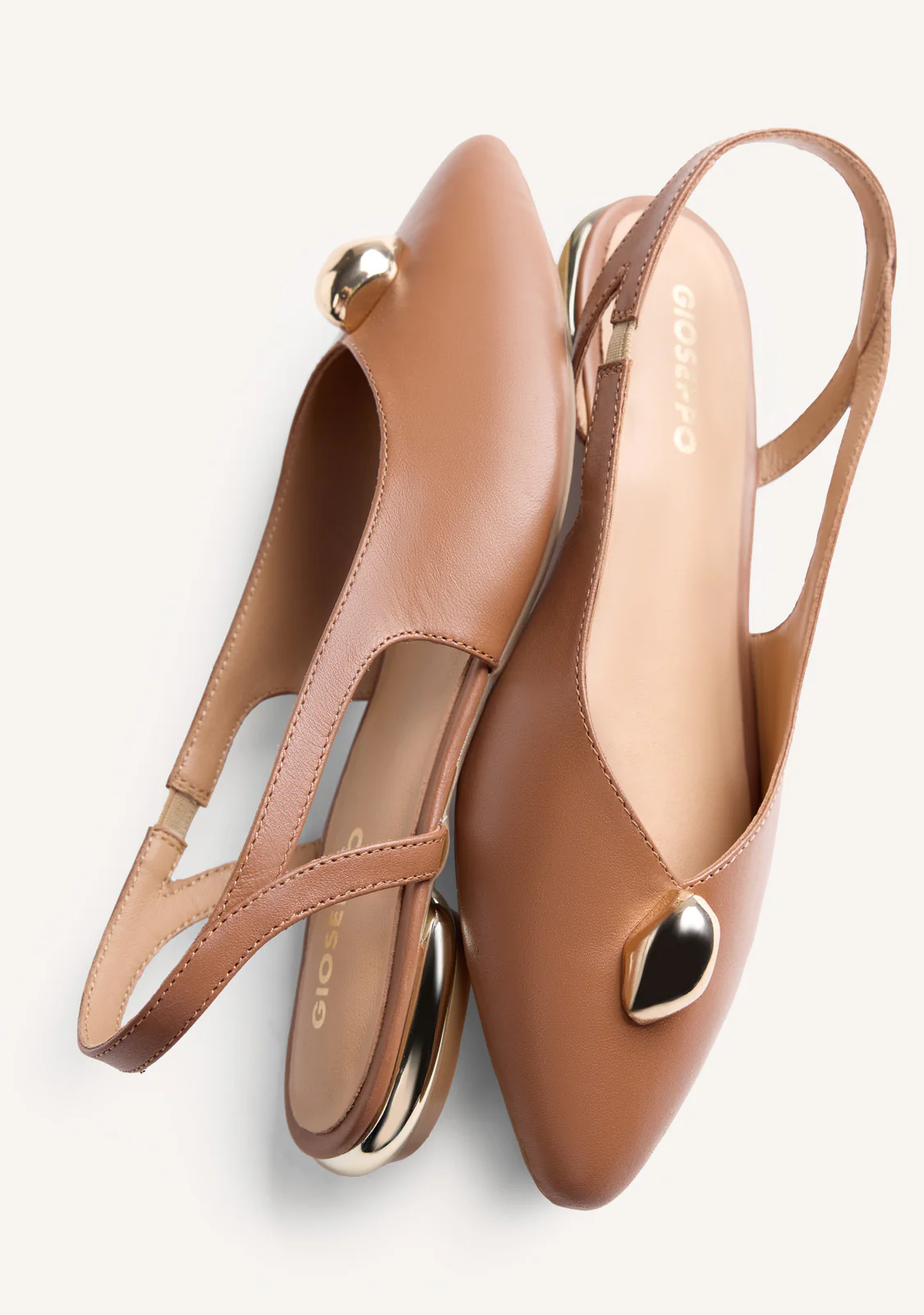 JEWEL LEATHER SLINGBACK BALLET FLATS MUHURU - Image 4
