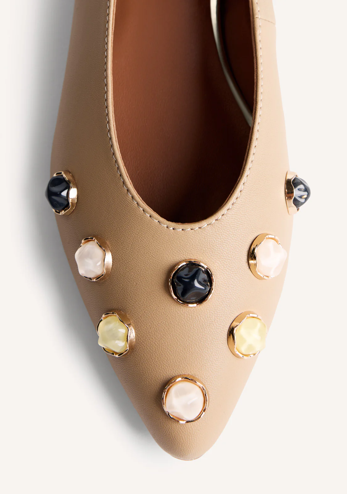 JEWELRY LEATHER BALLET FLATS DORVAY - Image 3