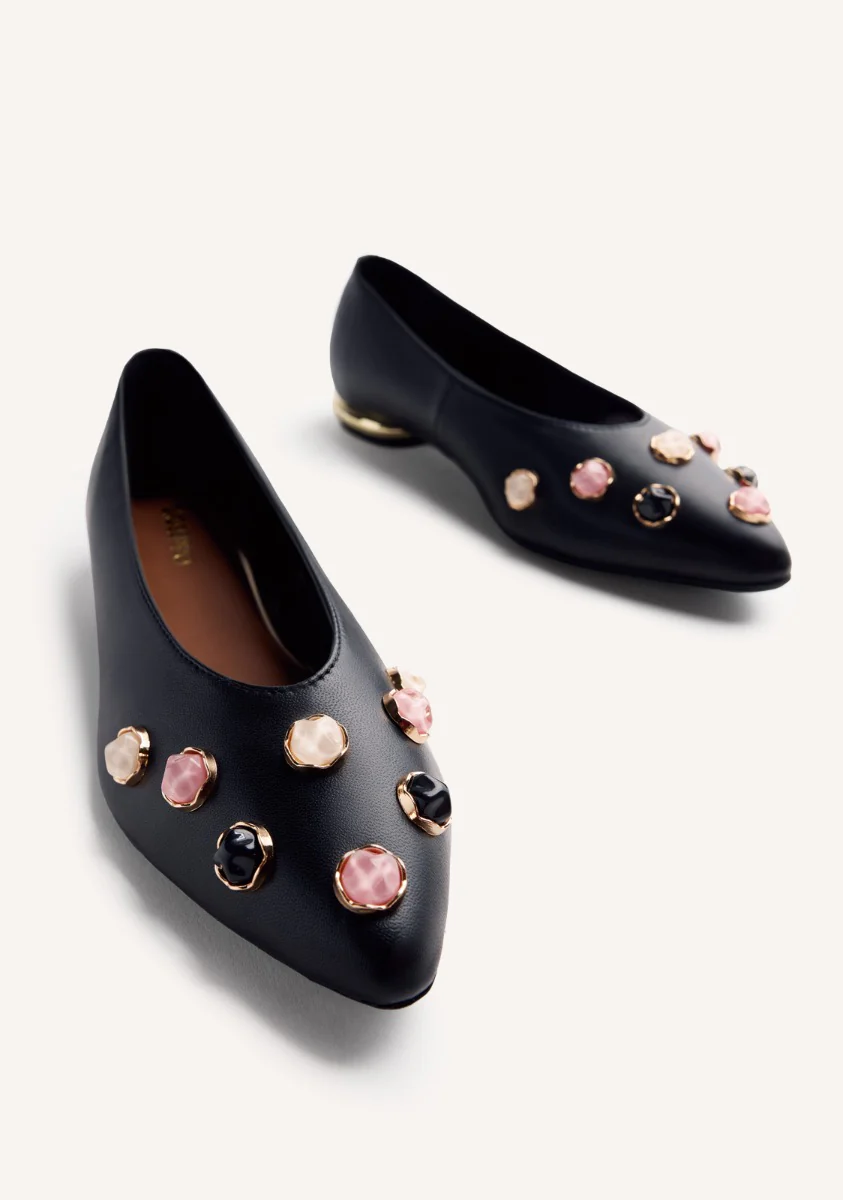 JEWELRY LEATHER BALLET FLATS DORVAY - Image 2