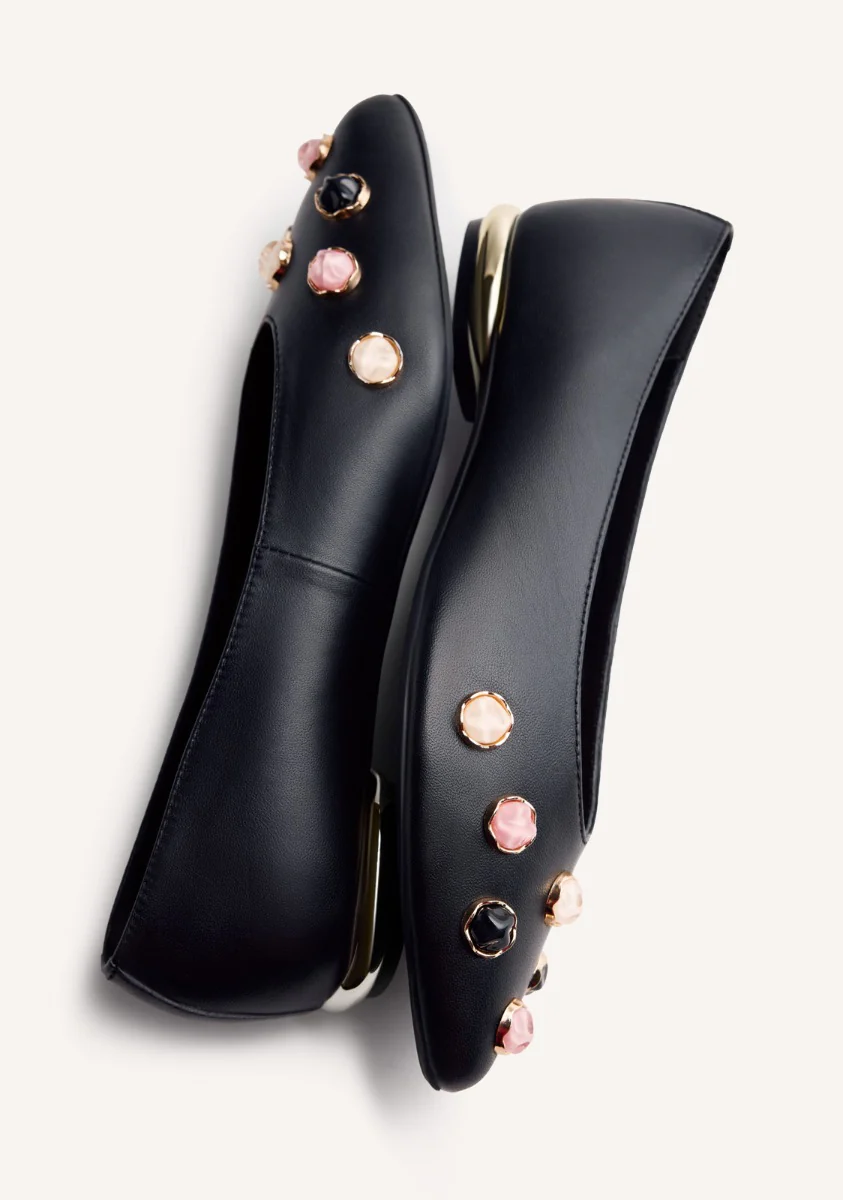 JEWELRY LEATHER BALLET FLATS DORVAY - Image 4