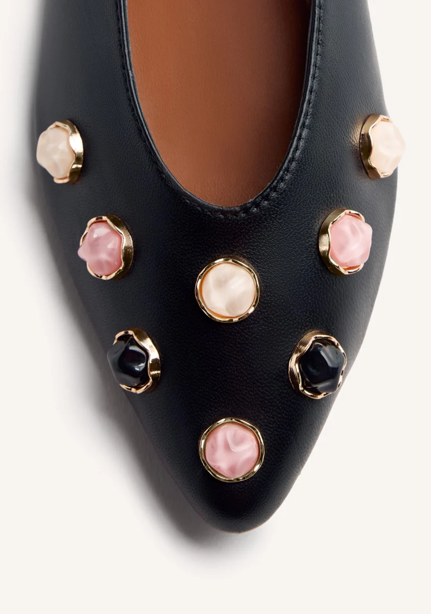 JEWELRY LEATHER BALLET FLATS DORVAY - Image 5