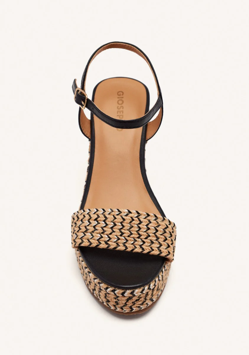 JUTE WEDGE LEATHER SANDALS CHIPPEWA - Image 3
