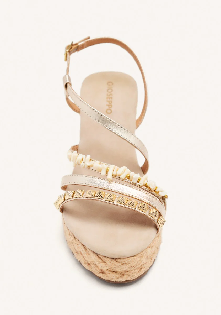 JUTE WEDGE LEATHER SANDALS ZOLA - Image 3
