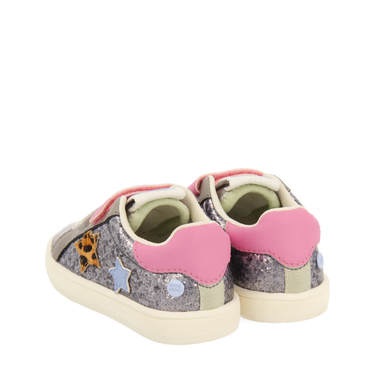 Kasnas babies' dark silver sneakers with stars - Image 4
