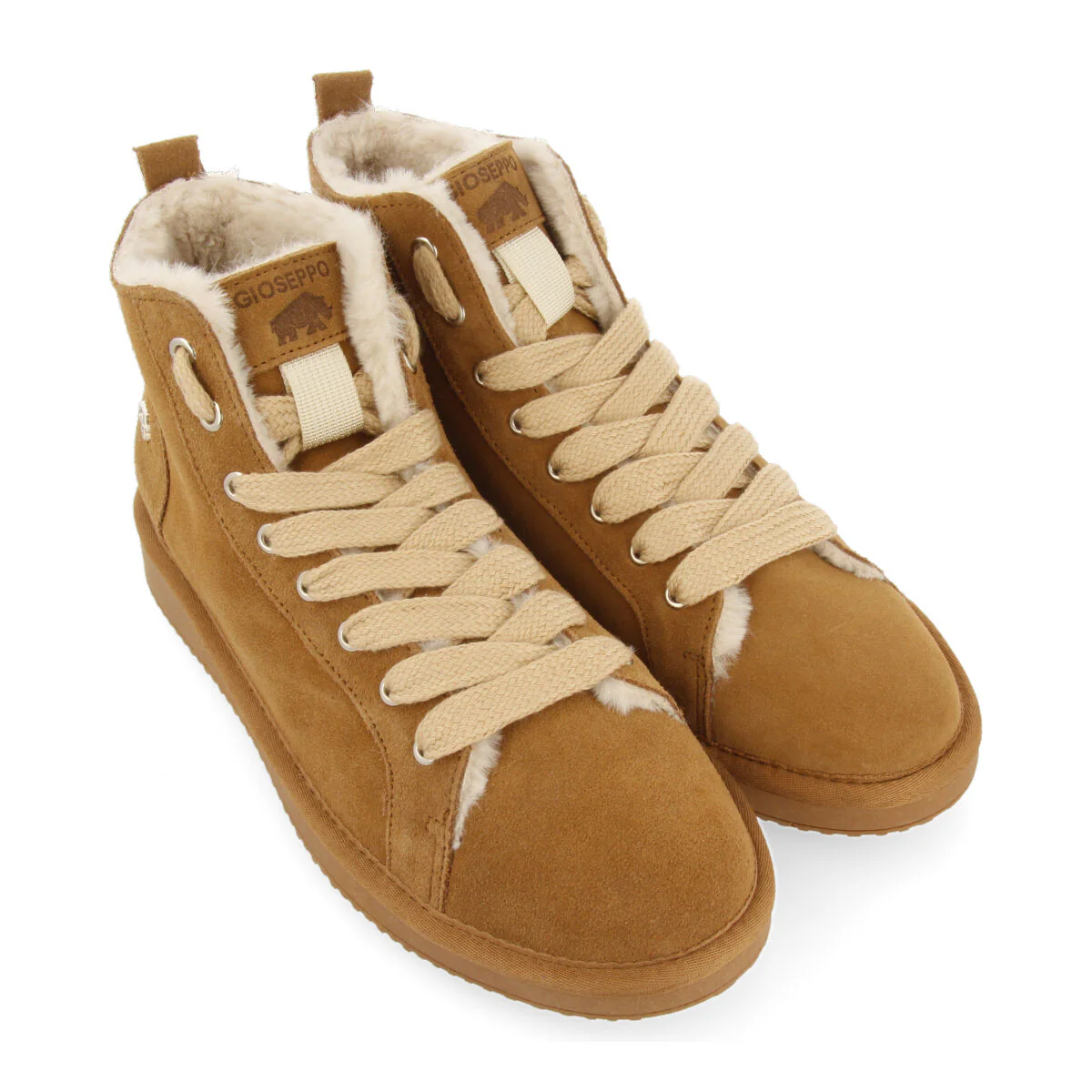 Kaylor men's tan split-suede lace-up boots - Image 3