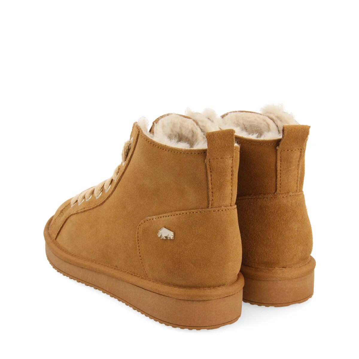 Kaylor men's tan split-suede lace-up boots - Image 4