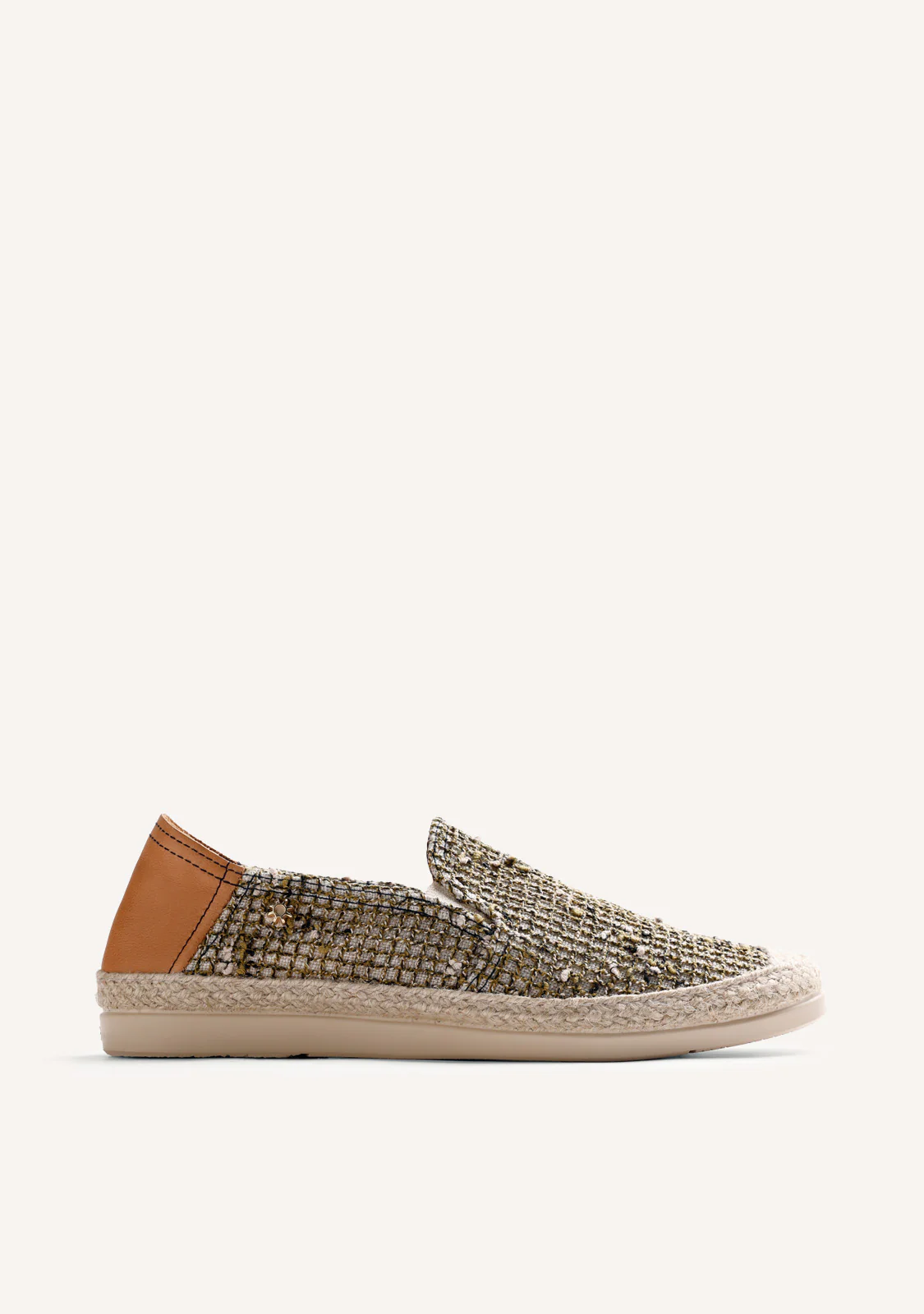 KHAKI MESH ESPADRILLES