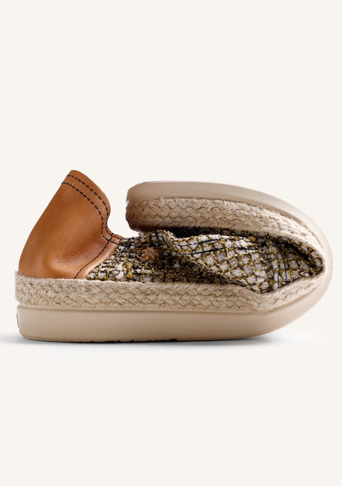 KHAKI MESH ESPADRILLES - Image 5
