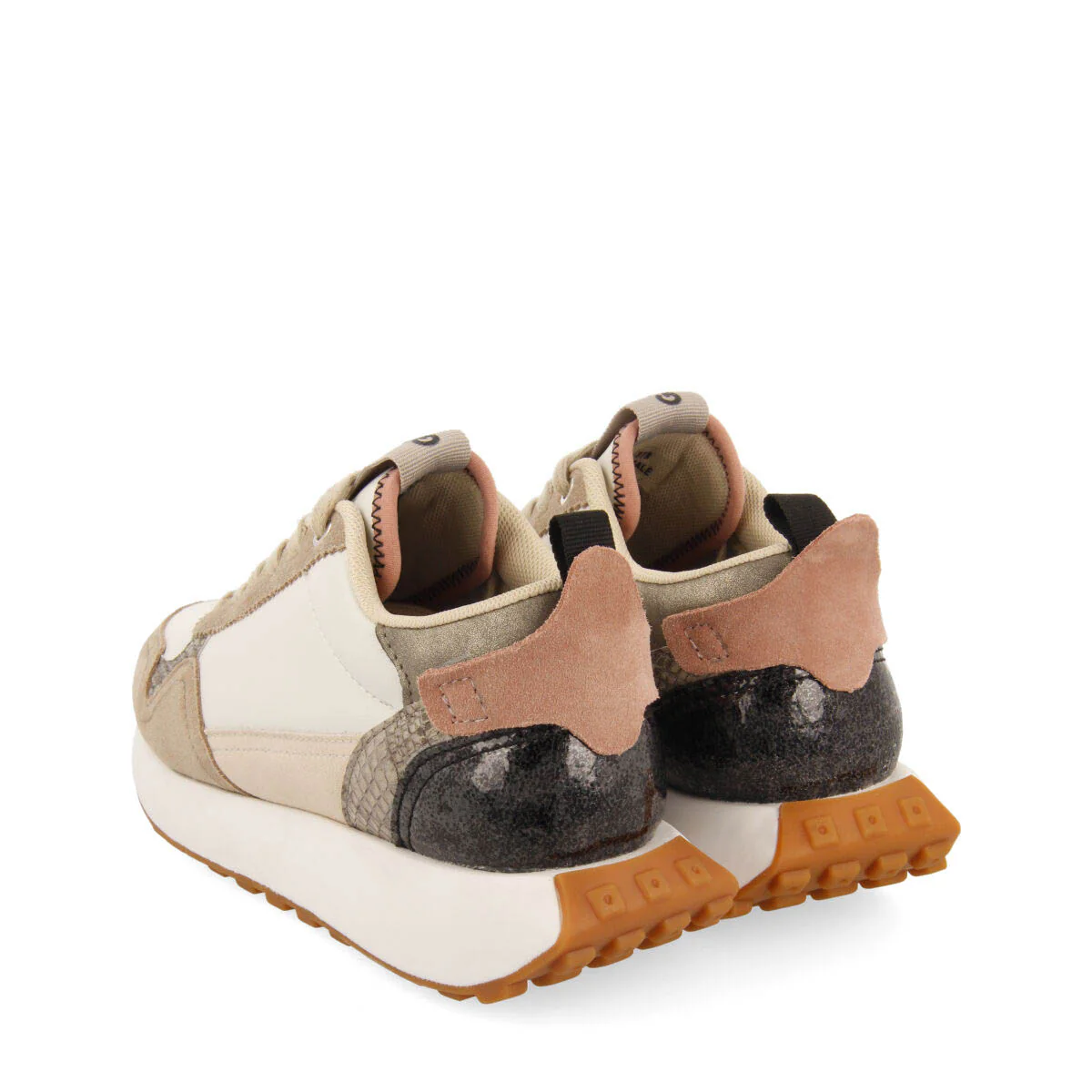 Killin women's white retro sneakers with glitter and prints - Image 5