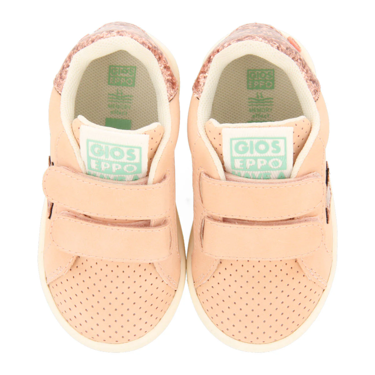 Kimball babies' nude sneakers with stars and adjustable fastenings - Image 3