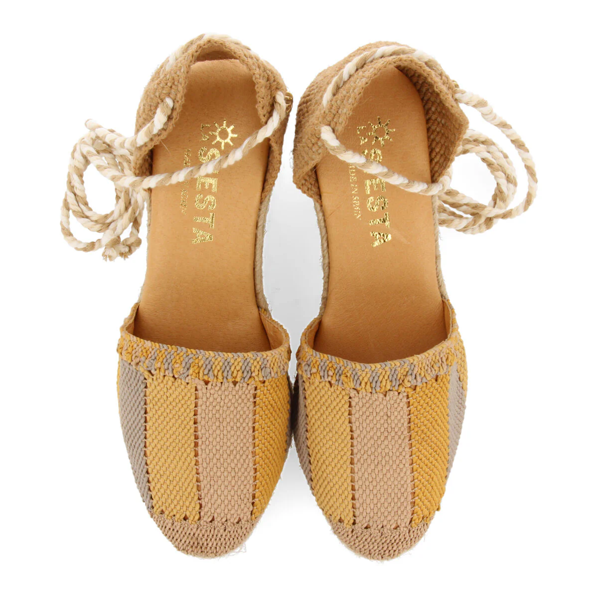 La siesta gala women's mustard espadrilles - Image 3