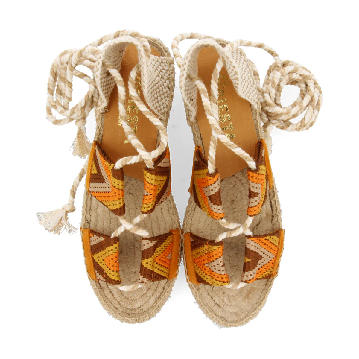 La siesta lucia women's mustard espadrilles - Image 2