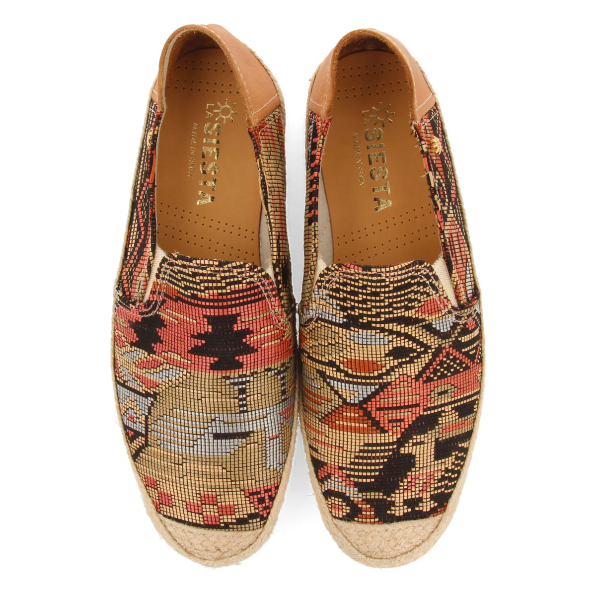 La siesta tesela m men's orange espadrilles - Image 3