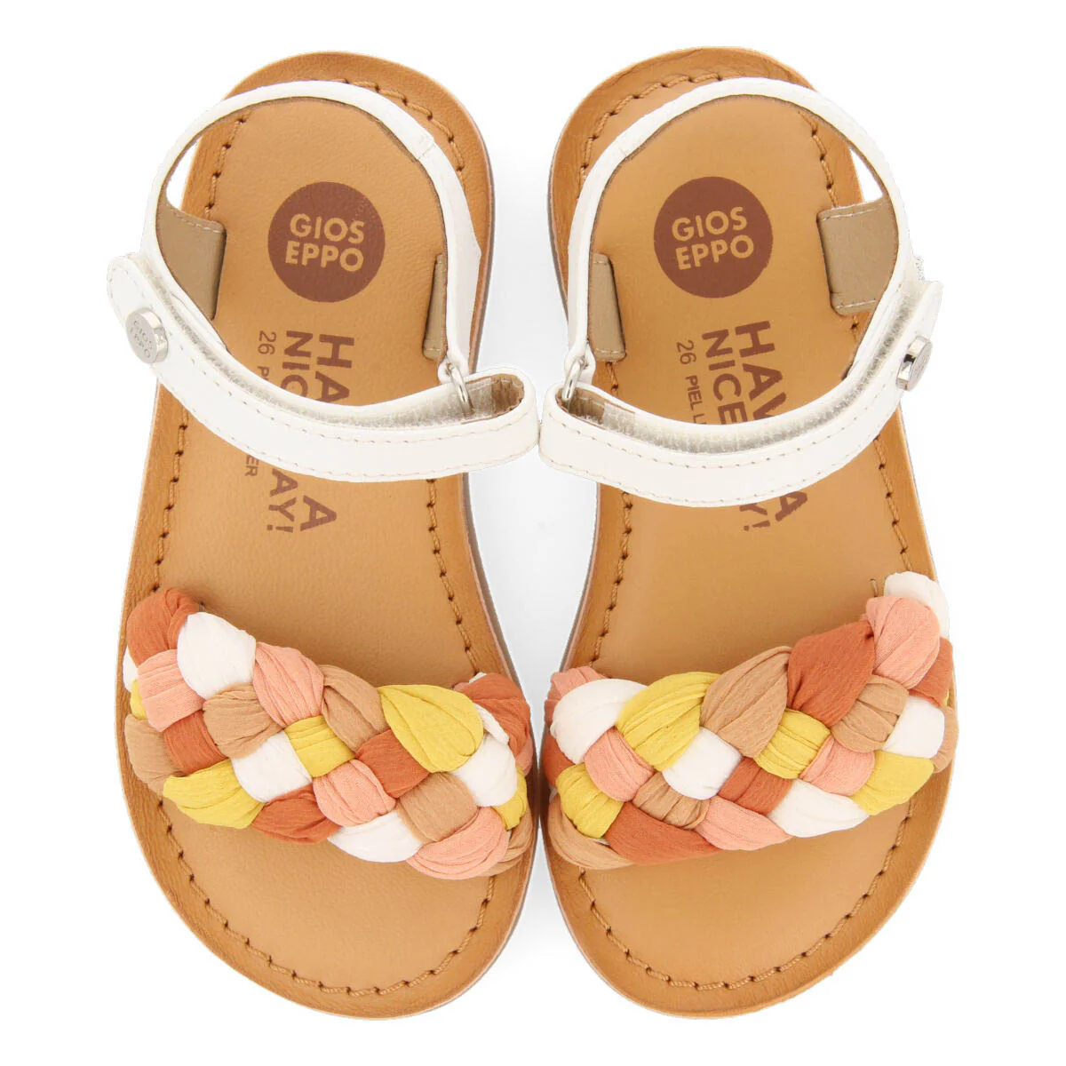 Lailly girls sandals with white vamps - Image 3
