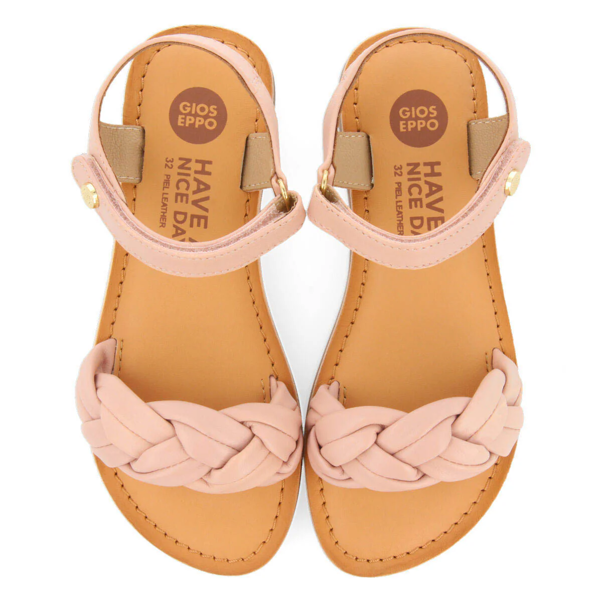 Lalande girlsinklaited leather sandals - Image 3