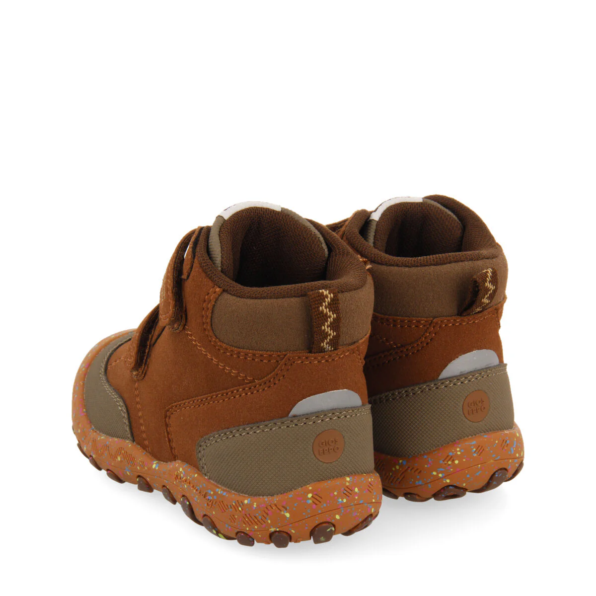 Larbert children's brown hiking boot-style sneakers - Image 3