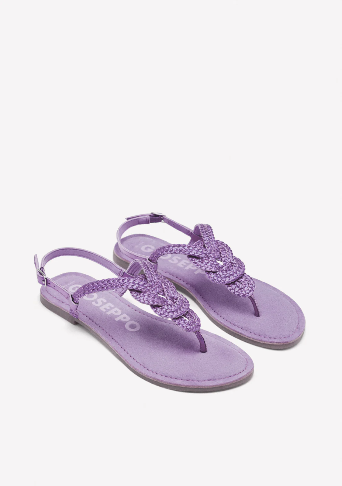 BRAIDED SHINY LEATHER SANDALS ZUPANJA - Image 2