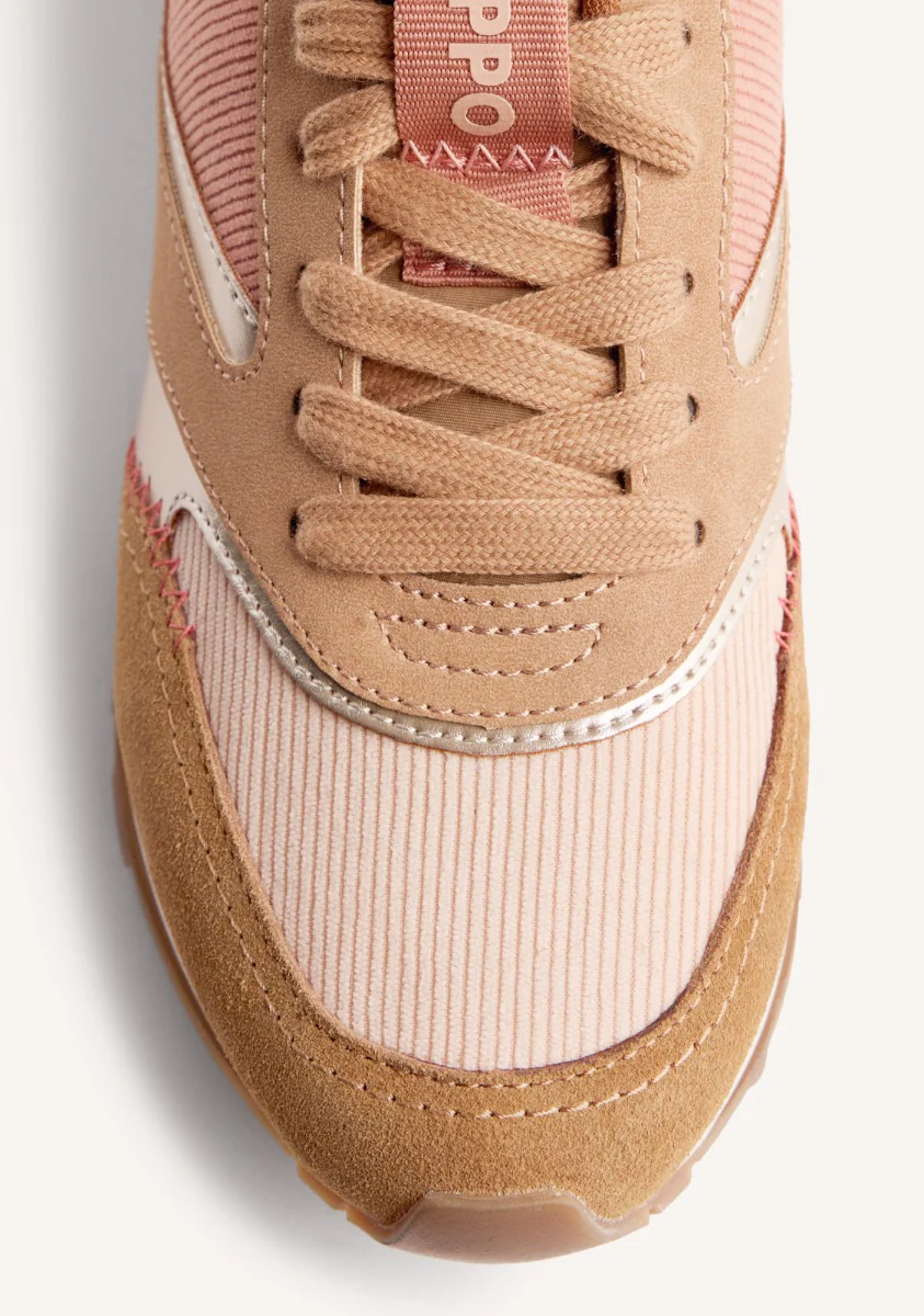 LEATHER AND CORDUROY SNEAKERS LAWTON - Image 6