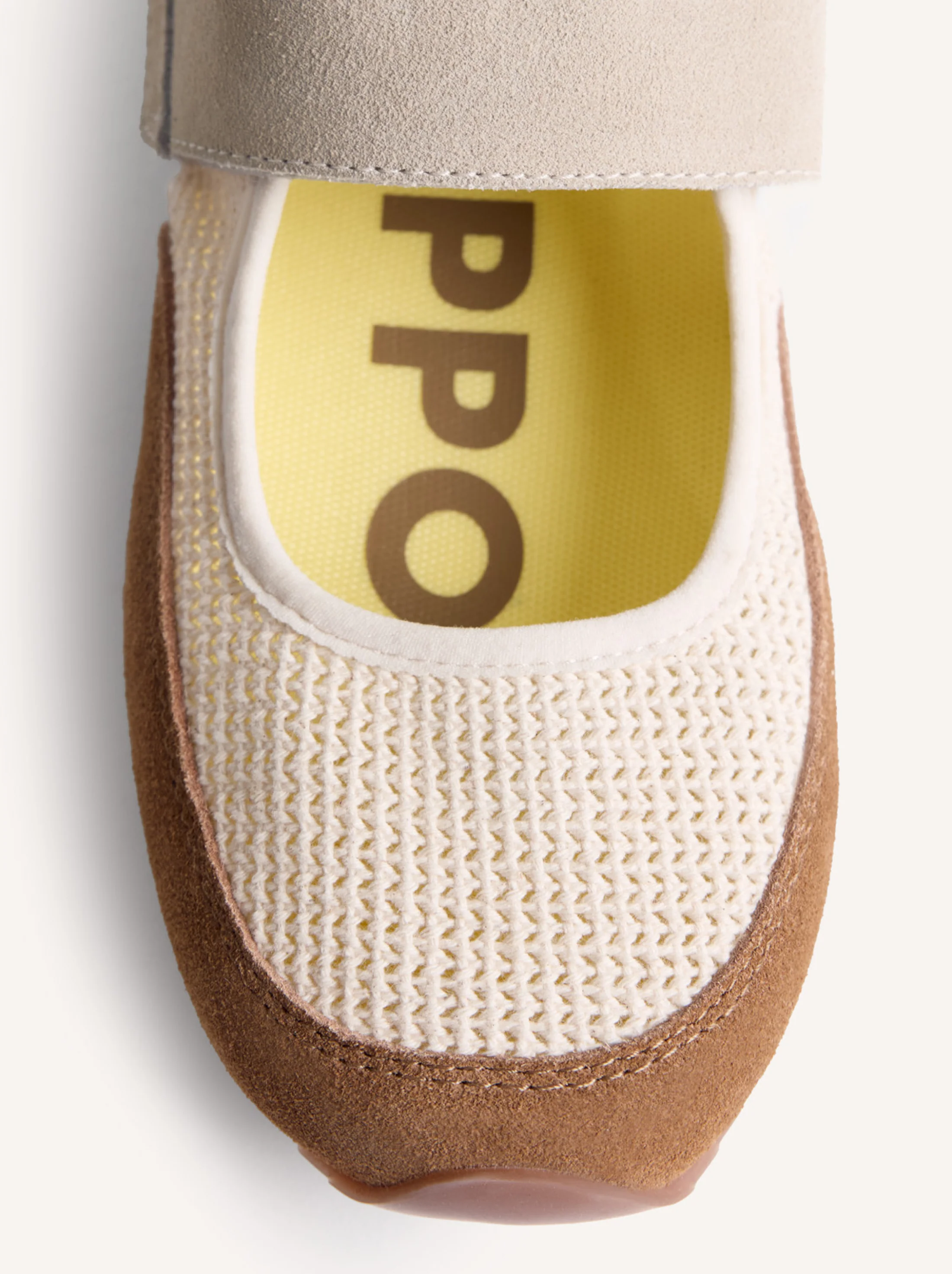 LEATHER AND CROCHET SPORTY BALLET FLATS DUNDORI - Image 3