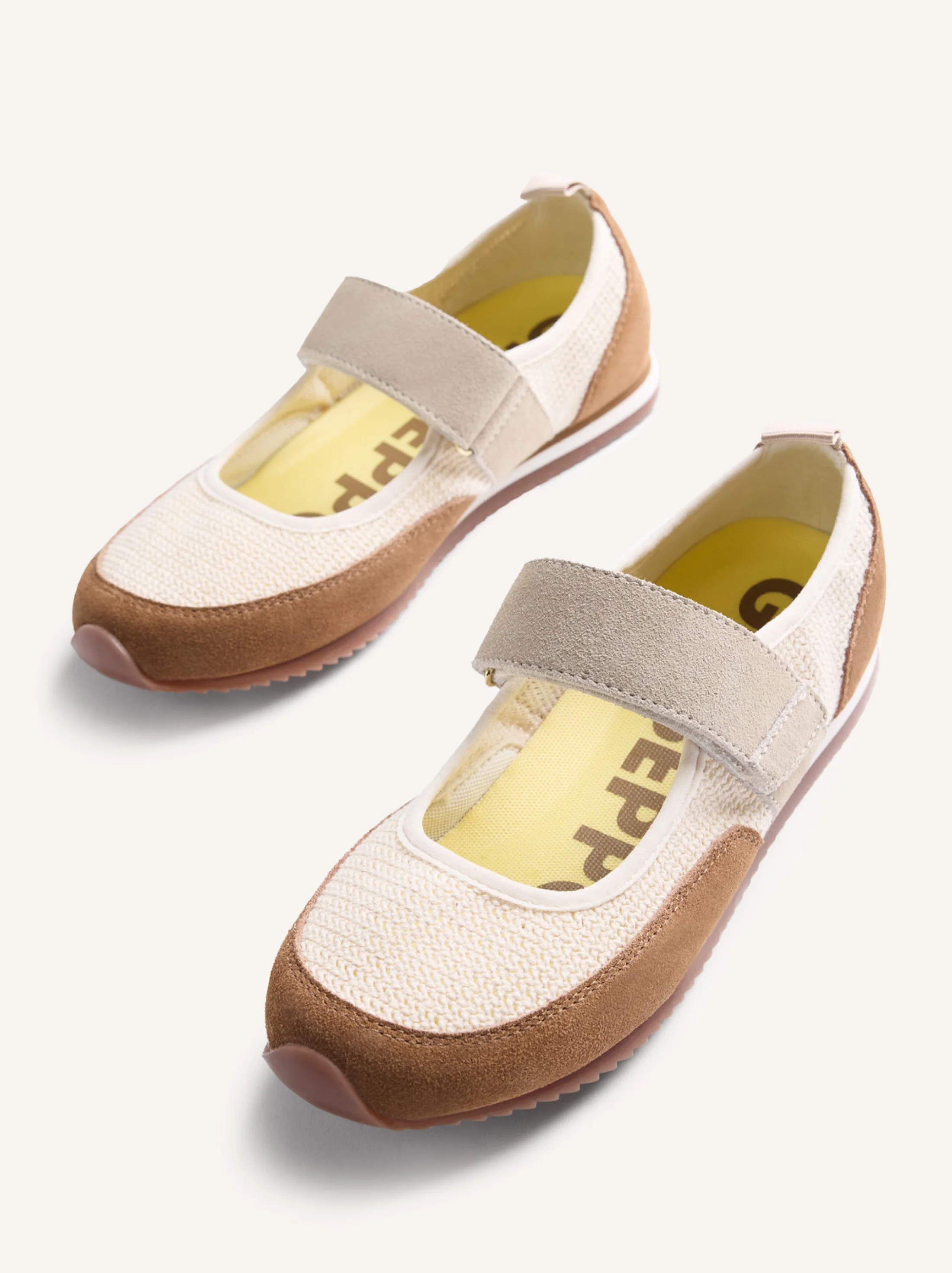 LEATHER AND CROCHET SPORTY BALLET FLATS DUNDORI - Image 5