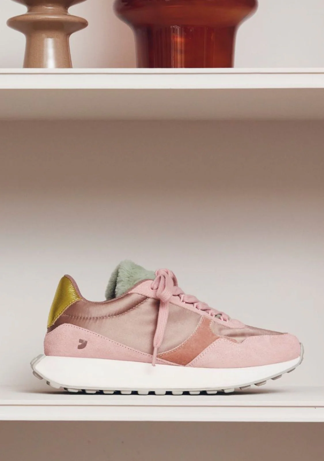 LEATHER AND FUR SNEAKERS LISMORE - Image 7