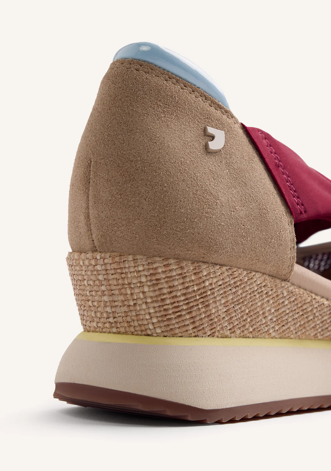 LEATHER AND MESH OPEN WEDGE SNEAKERS SAGAY - Image 4