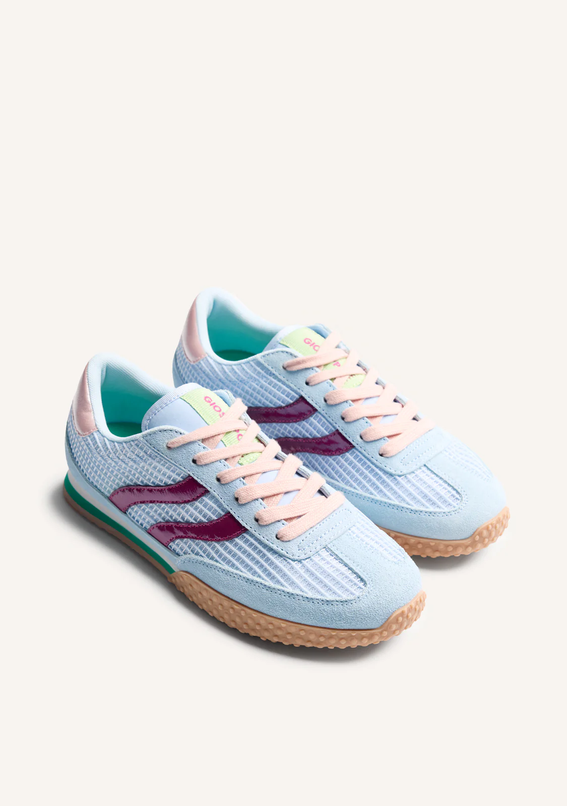 LEATHER AND MESH SNEAKERS CHAKE - Image 2