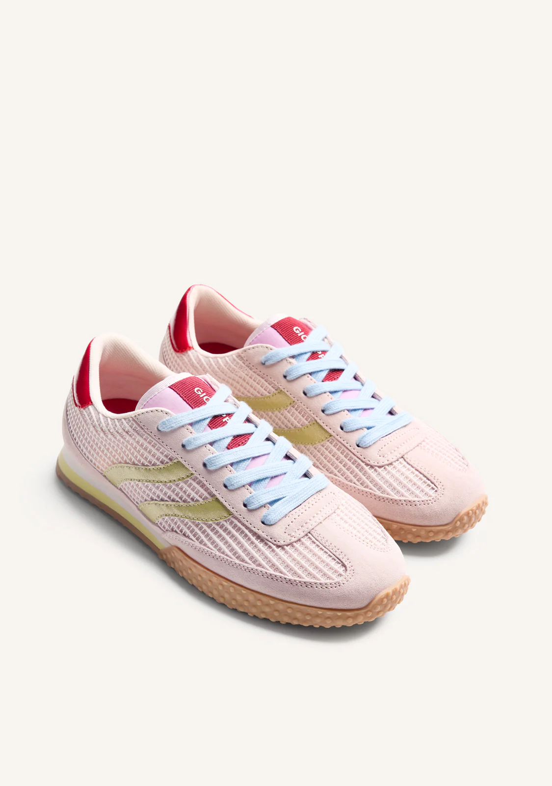 LEATHER AND MESH SNEAKERS CHAKE - Image 2