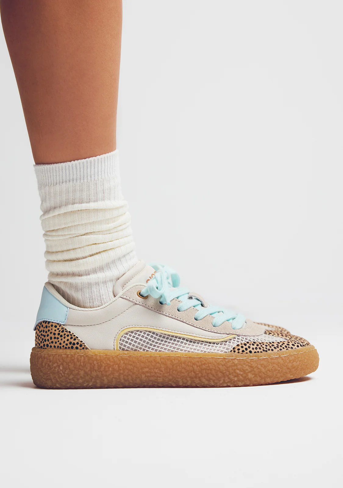 LEATHER AND MESH SNEAKERS COZAD - Image 7
