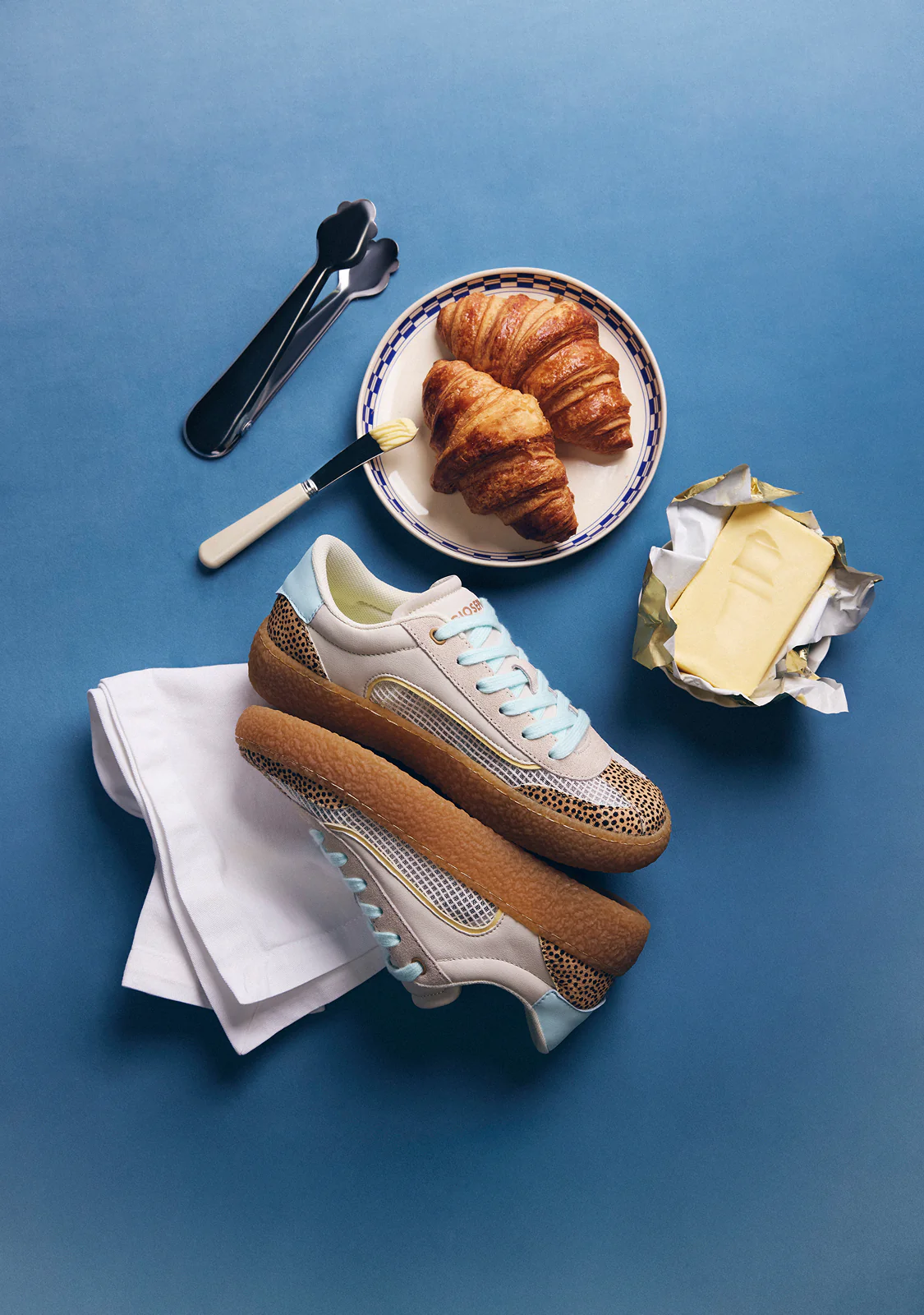 LEATHER AND MESH SNEAKERS COZAD - Image 8