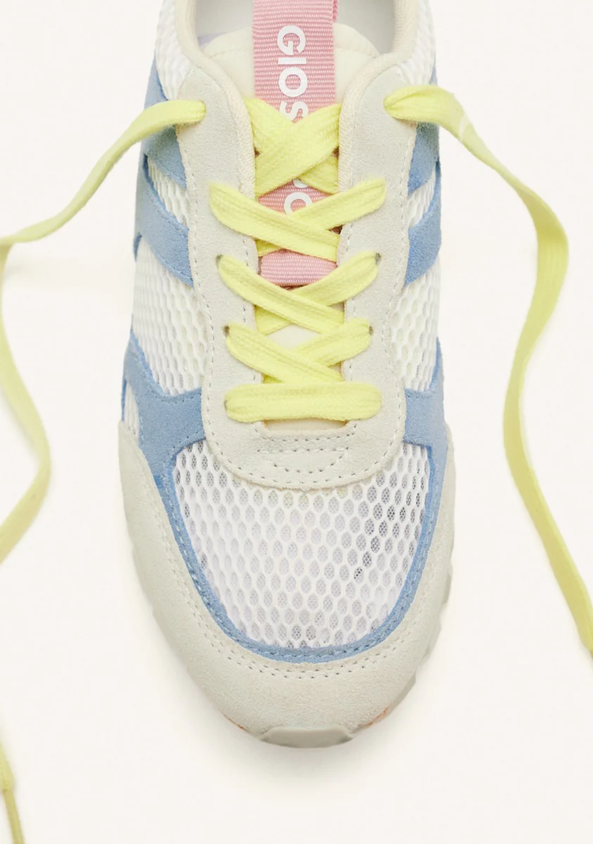 LEATHER AND MESH WEDGE SNEAKERS EDDINGTON - Image 3