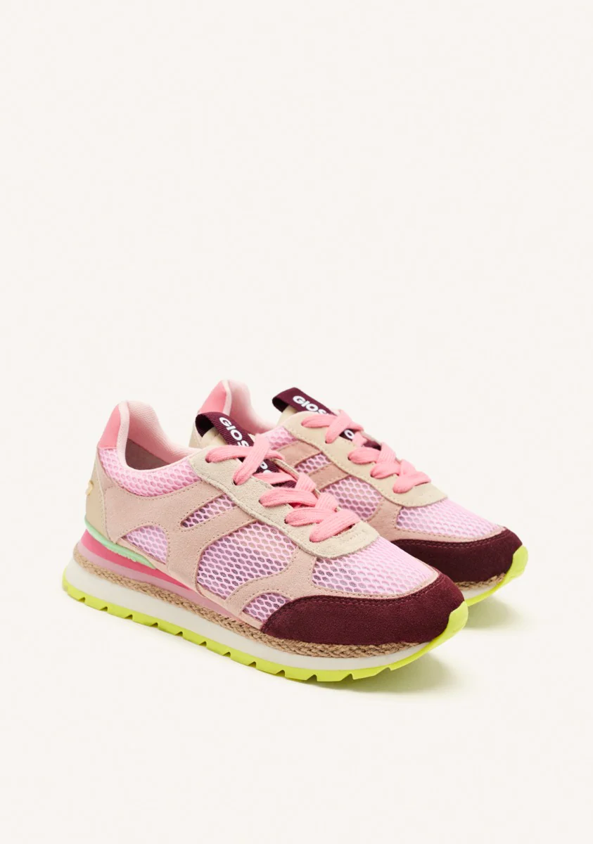 LEATHER AND MESH WEDGE SNEAKERS EDDINGTON - Image 2