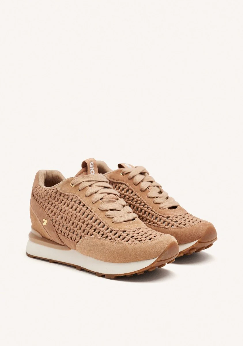 LEATHER AND MESH WEDGE SNEAKERS HIGHGATE - Image 2