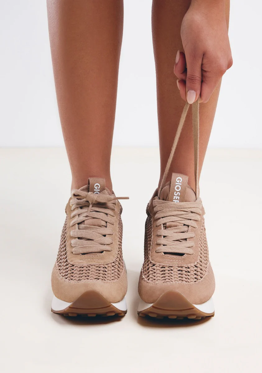 LEATHER AND MESH WEDGE SNEAKERS HIGHGATE - Image 5