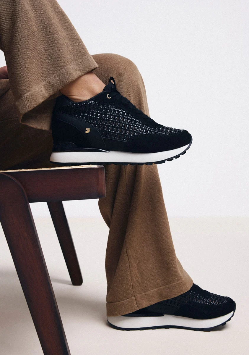 LEATHER AND MESH WEDGE SNEAKERS HIGHGATE - Image 5