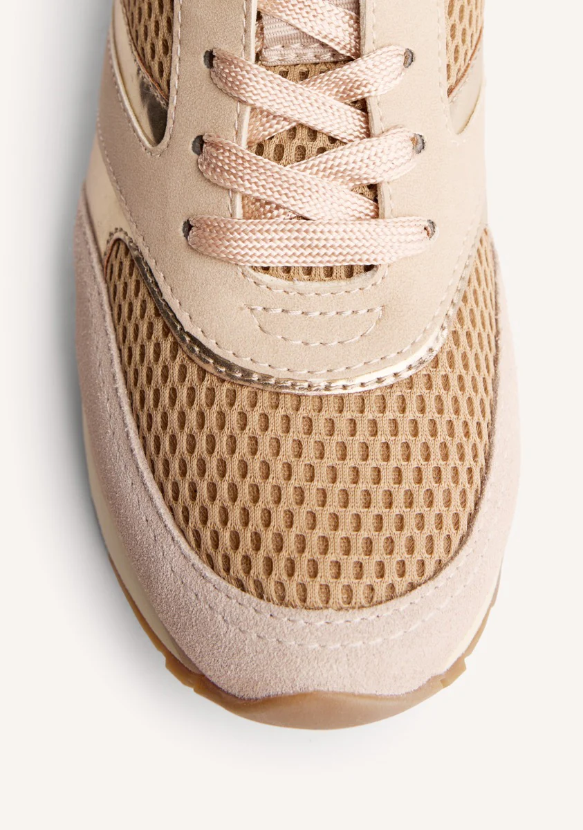 LEATHER AND MESH WEDGE SNEAKERS KEEWATIN - Image 6