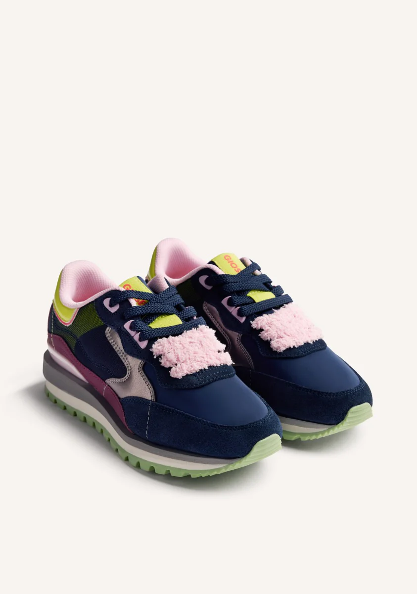 LEATHER AND NYLON SNEAKERS FORADA - Image 2