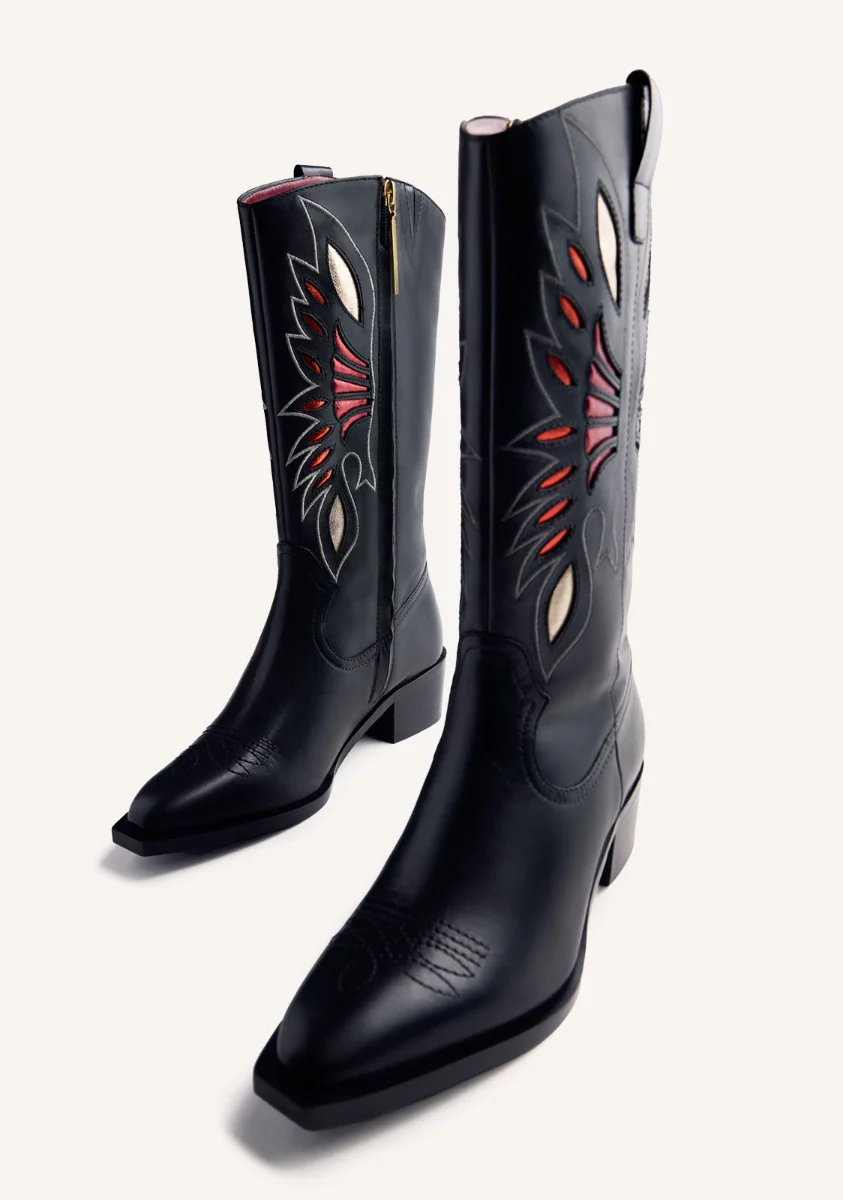 LEATHER ANIMAL PRINTBOY BOOTS NISSWA - Image 3