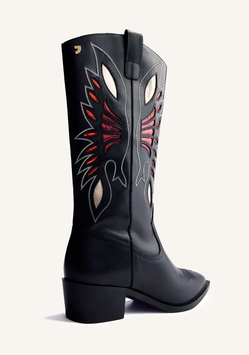 LEATHER ANIMAL PRINTBOY BOOTS NISSWA - Image 5