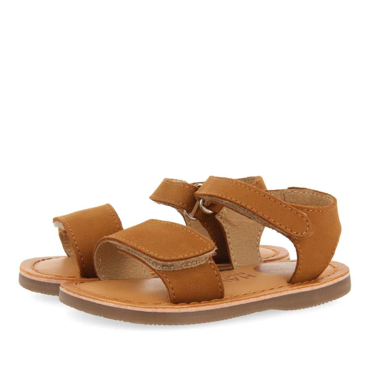 LEATHER BABY SANDALS WITH ADJUSTABLE CLOSURE PALMETTO - Image 2