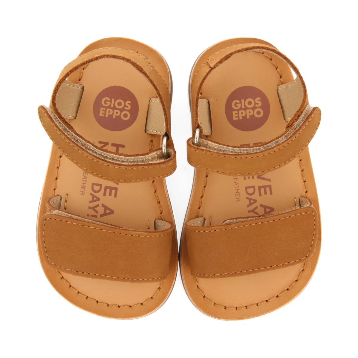 LEATHER BABY SANDALS WITH ADJUSTABLE CLOSURE PALMETTO - Image 4
