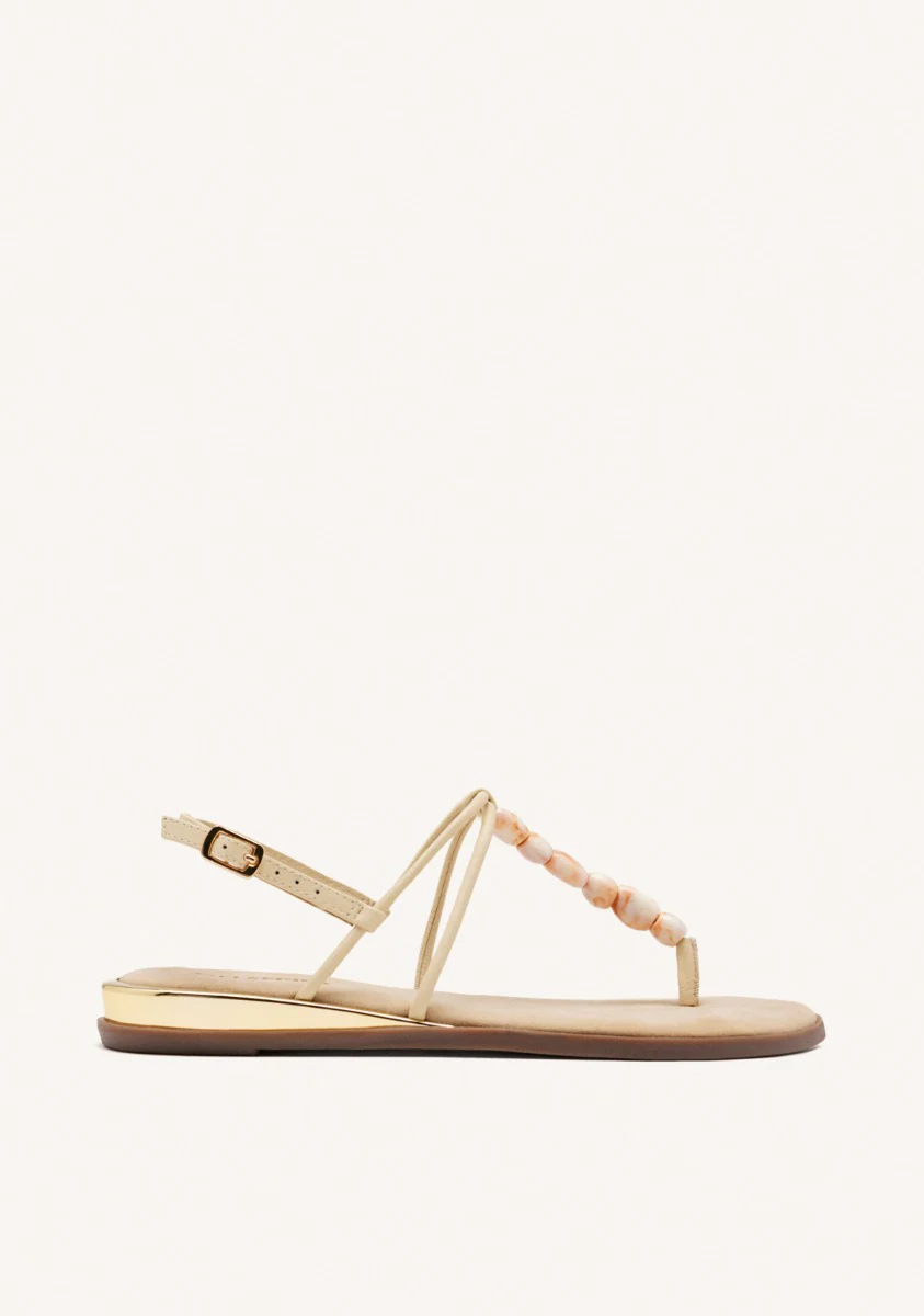LEATHER BEADED GREEK SANDALS MILLVILLE