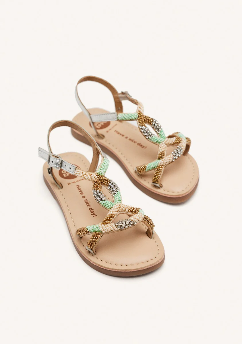 LEATHER BEADED SANDALS DIXMONT - Image 2