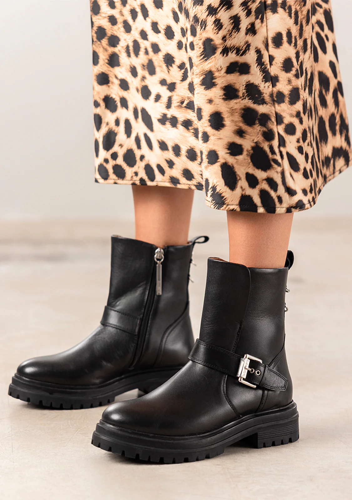 LEATHER BIKER BOOTS SIBIRIAN - Image 2
