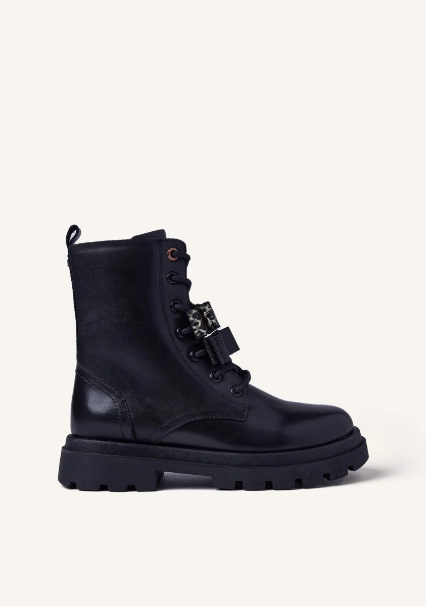 LEATHER BOOTS BOWS AGASSIZ