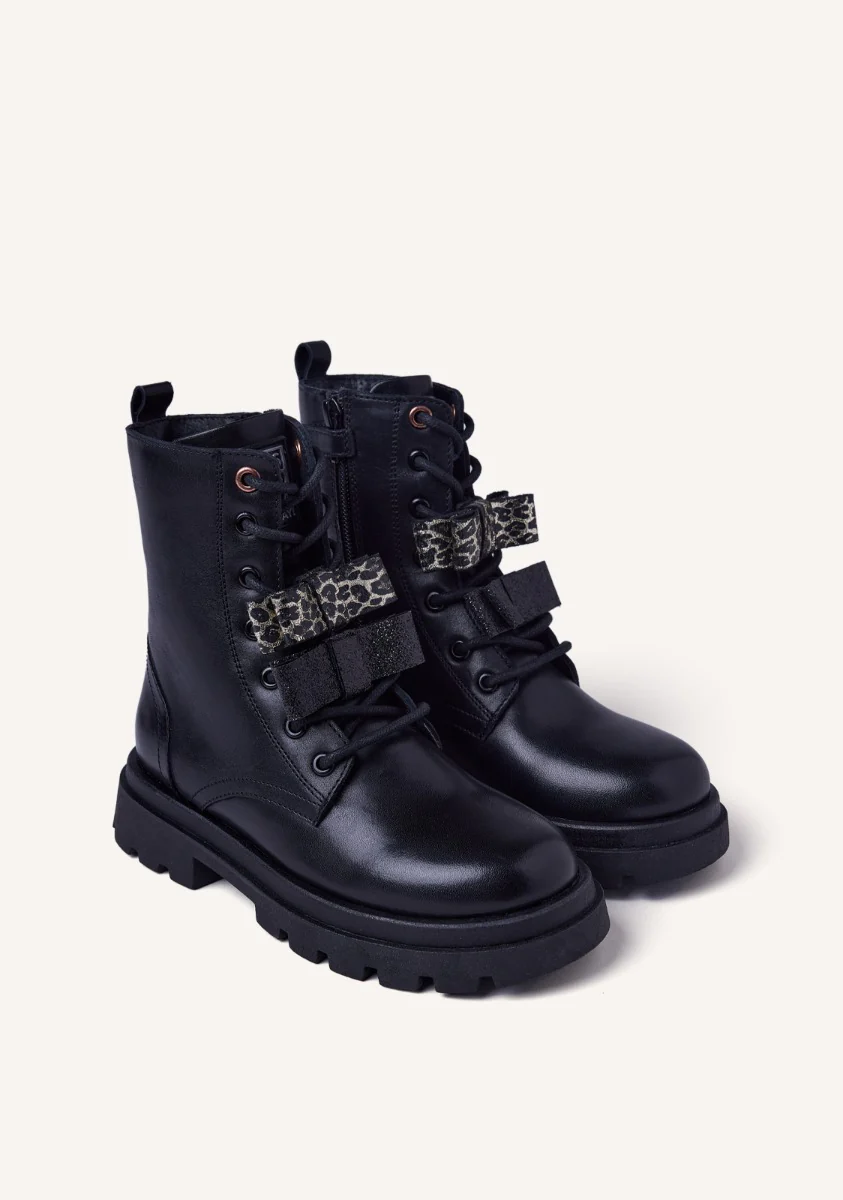 LEATHER BOOTS BOWS AGASSIZ - Image 2